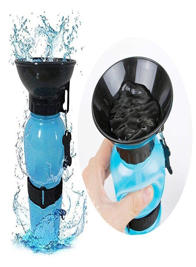 WEZOSHINET Plastic Puppies Dog Water Bottle, Leak Proof Portable Puppy Water Dispenser Drinking Feeder Pet Care Cup for Outdoor Walking, Hiking, Travel (Aqua Dog Bottle) - Image 2